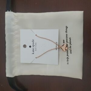 Kate Spade Rose Gold Spade Pendant Necklace
